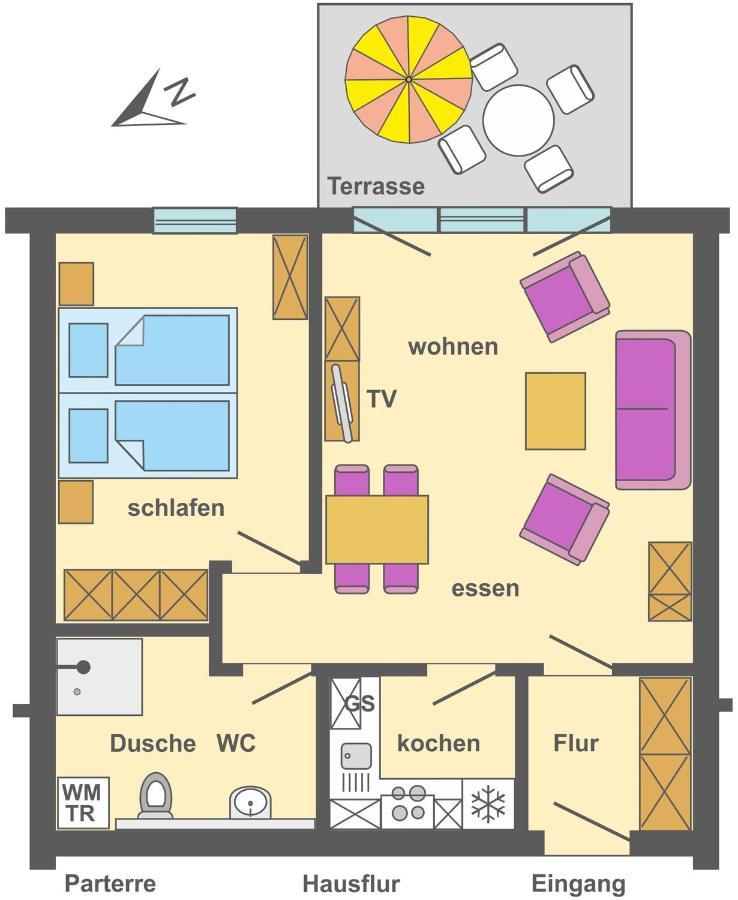 Ferienpark Freesenbruch Wohnung 4 2 - Ostseeperle 青斯特 外观 照片